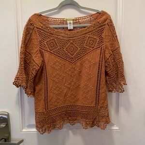 democracy lace crochet top